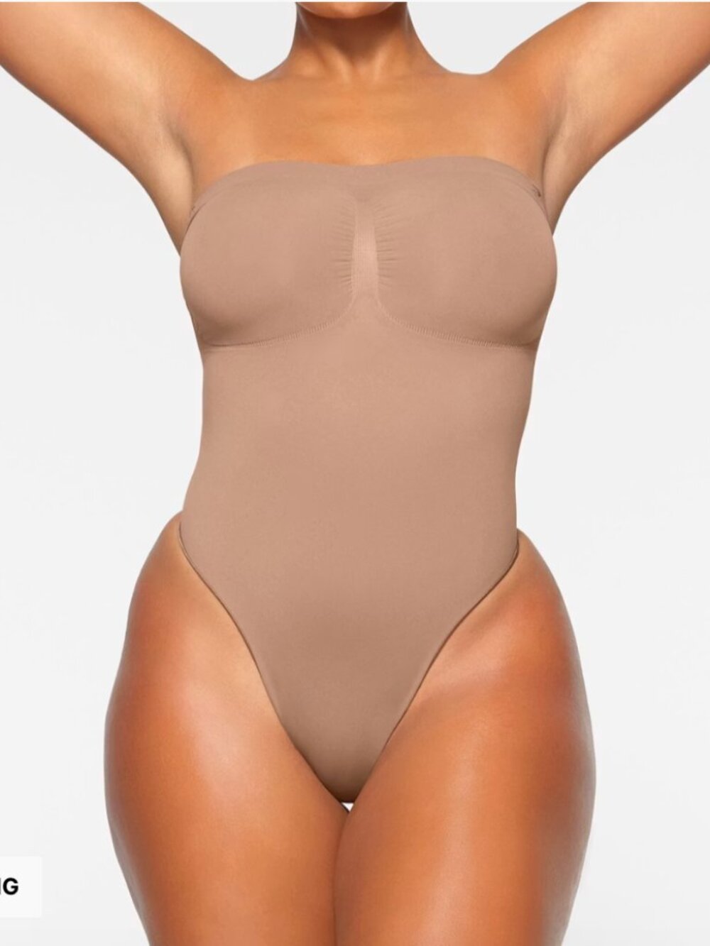 NEW SKIMS Seamless Sculpt Strapless Thong Bodysuit XS Sienna *FLAW